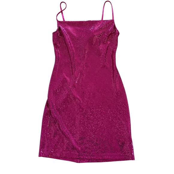 hot pink betsey johnson dress V-Neck Short Sleeve Flattering Design and Structured Elegance Pink Betsey Johnson Ruffle Hem